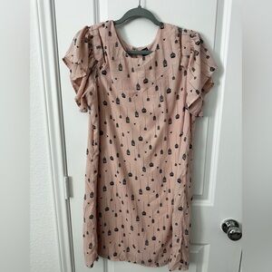 City Streets Birdcage Print Off Shoulder Midi Dress